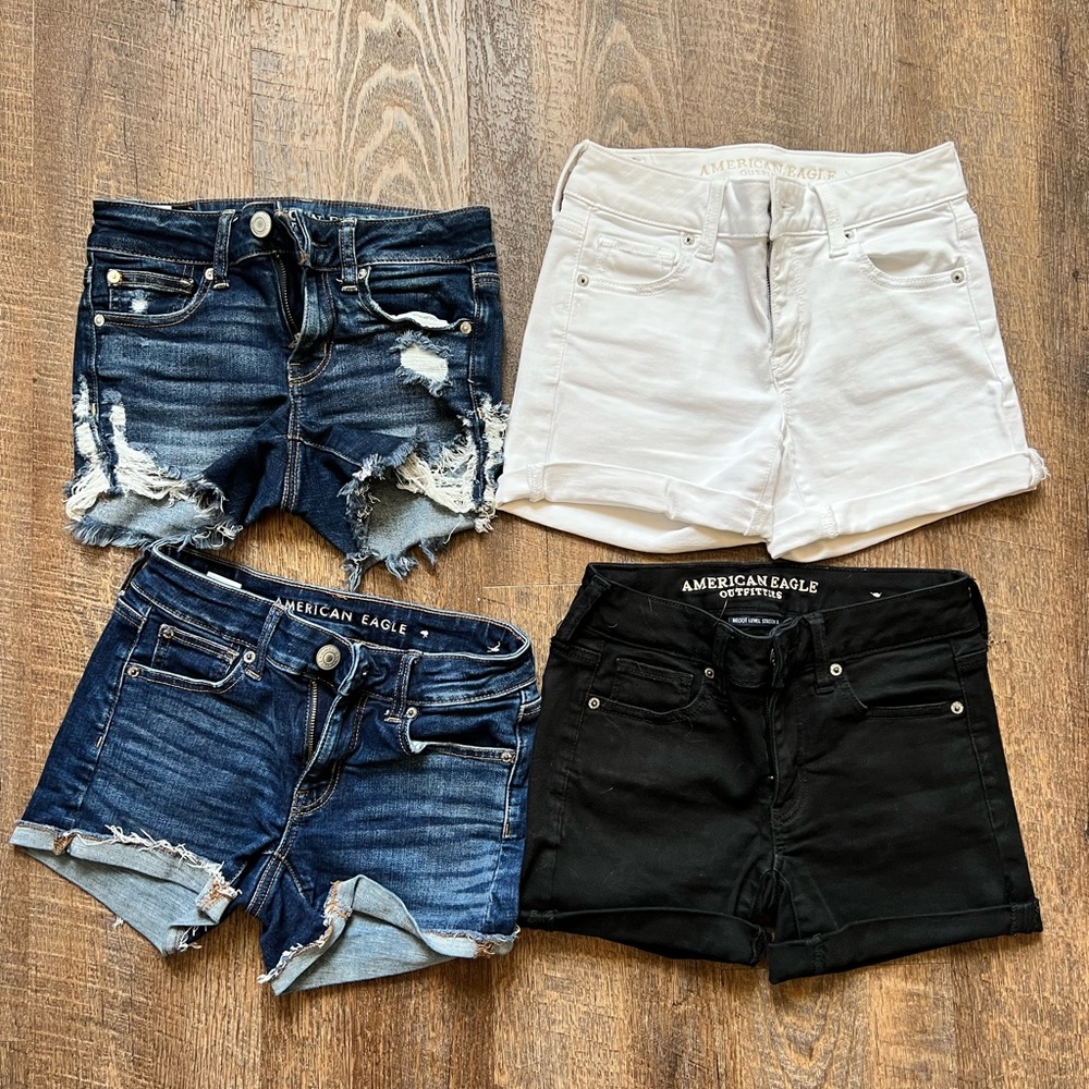 American Eagle and Abercrombie & Fitch shorts